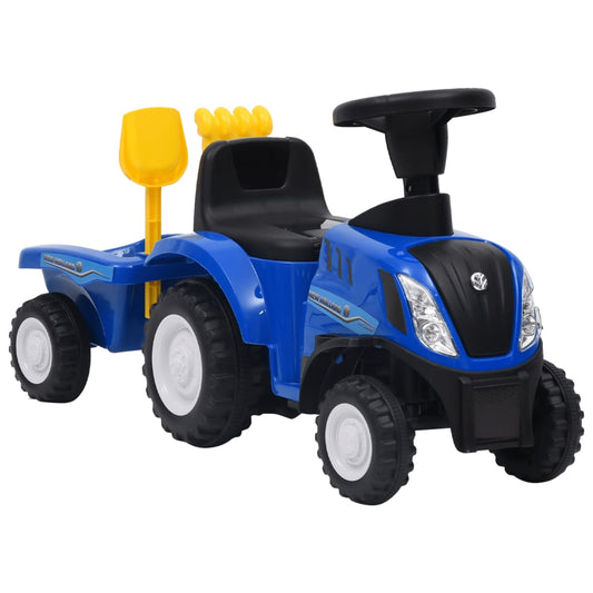 Kindertractor New Holland Blauw