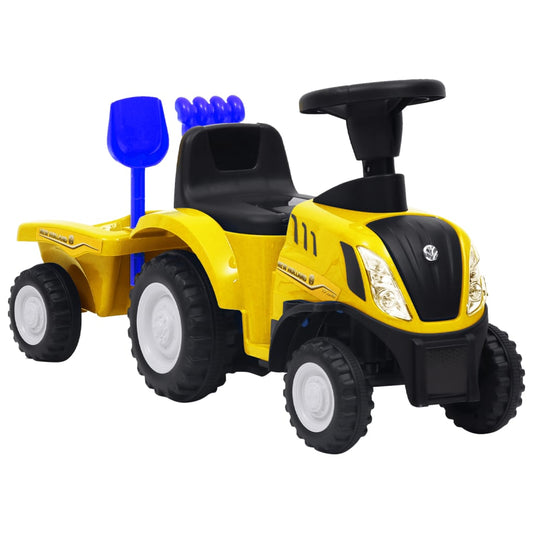 Kindertractor New Holland Geel