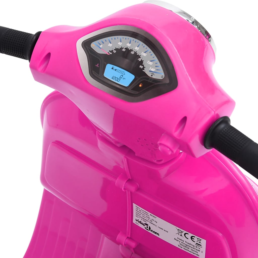 Speelgoedmotor Elektrisch Vespa Gts300 Roze