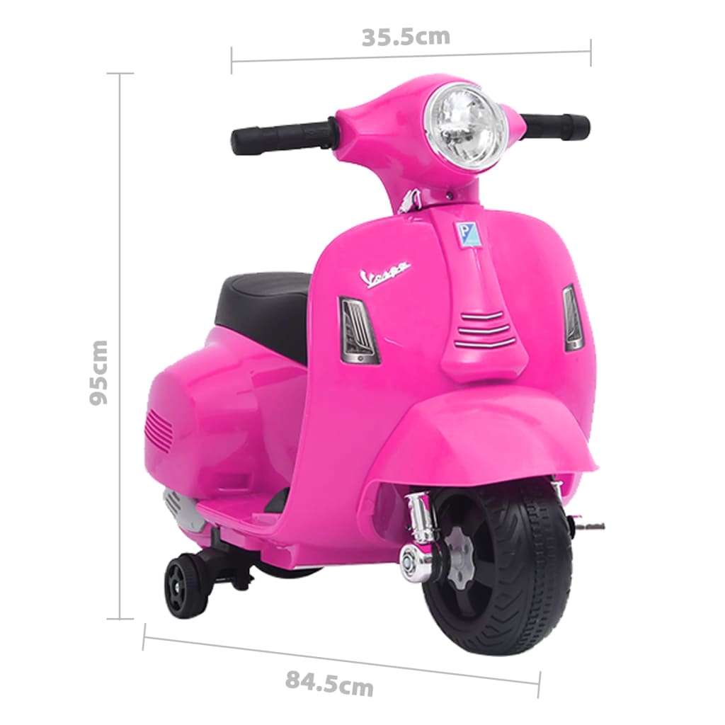 Speelgoedmotor Elektrisch Vespa Gts300 Roze
