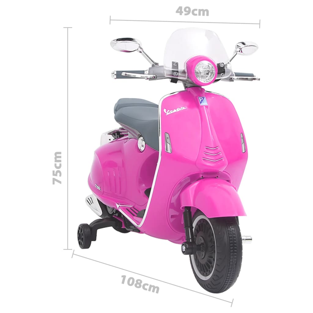 Speelgoedmotor Elektrisch Vespa Gts300 Roze