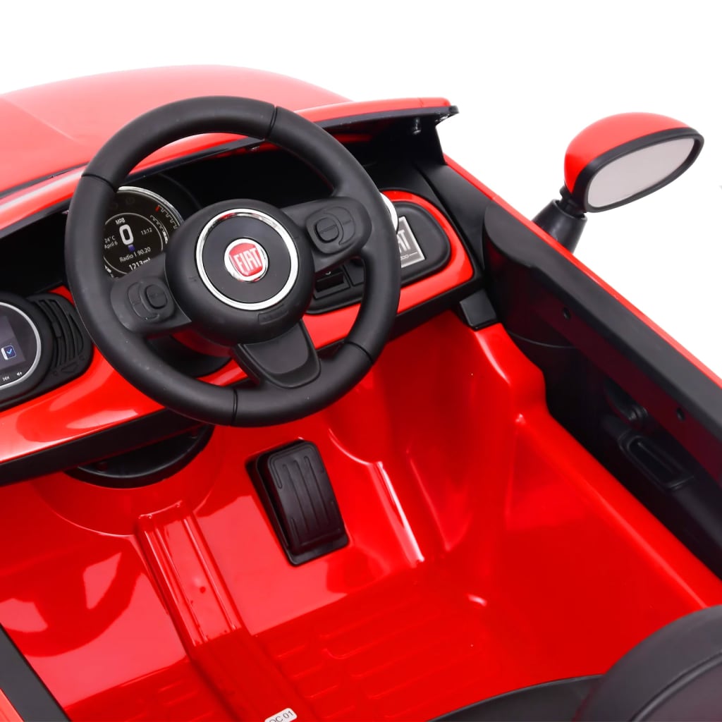 Kinderauto Fiat 500 Elektrisch Rood