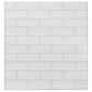 3D-Behang Zelfklevend 10 St Bakstenen Wit