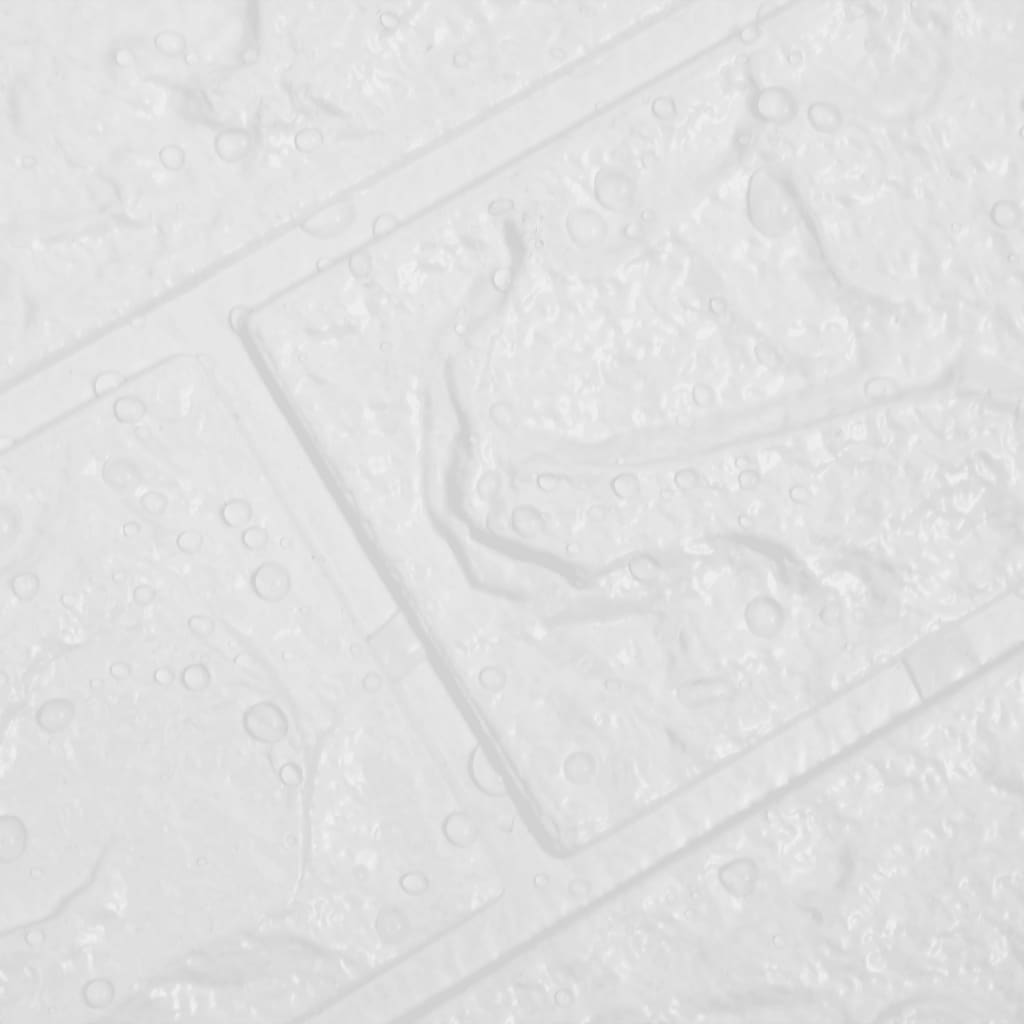 3D-Behang Zelfklevend 10 St Bakstenen Wit