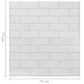 3D-Behang Zelfklevend 10 St Bakstenen Wit