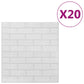 3D-Behang Zelfklevend 20 St Bakstenen Wit