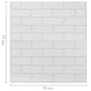 3D-Behang Zelfklevend 40 St Bakstenen Wit