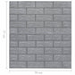 3D-Behang Zelfklevend 10 St Bakstenen Antracietkleurig