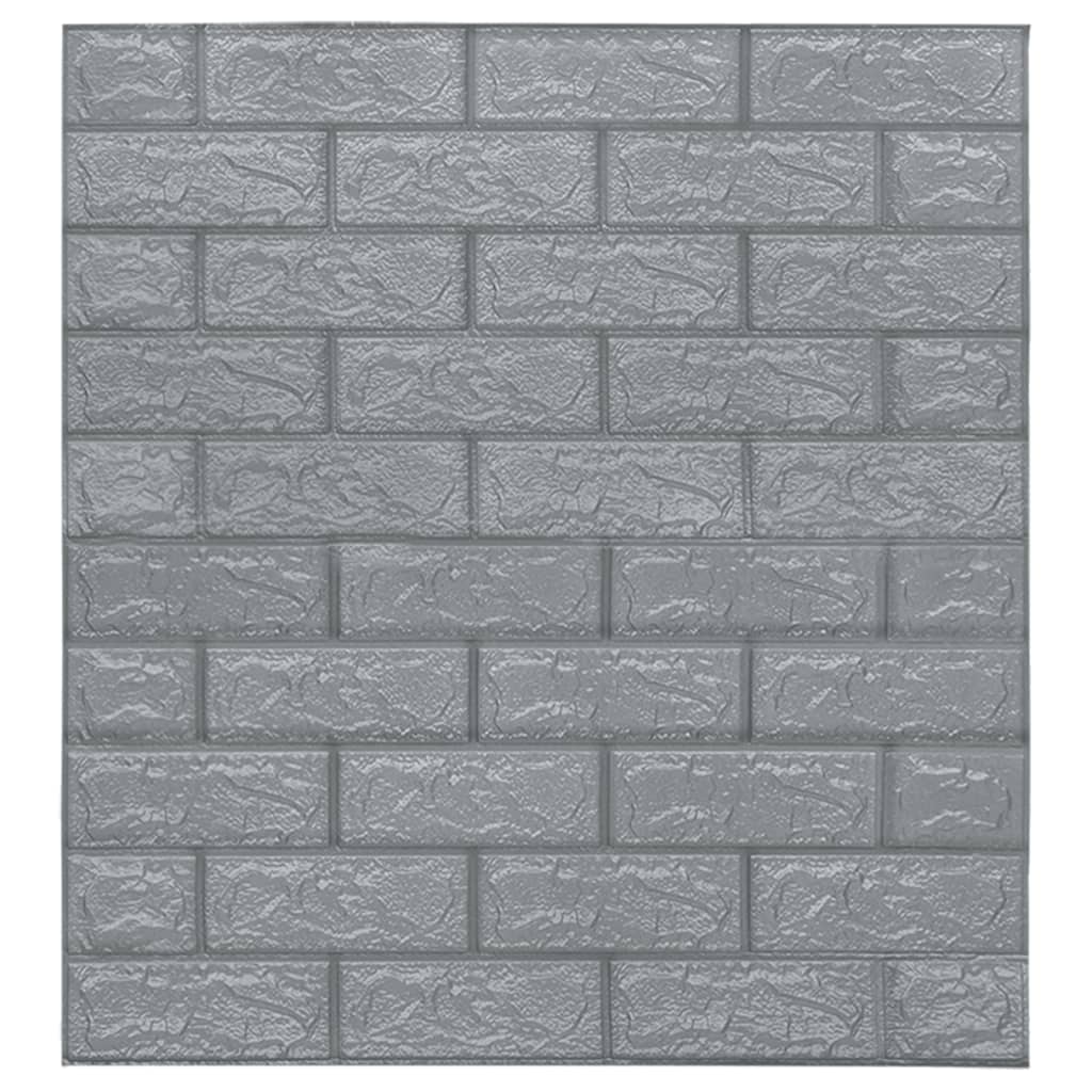 3D-Behang Zelfklevend 20 St Bakstenen Antracietkleurig