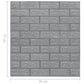 3D-Behang Zelfklevend 20 St Bakstenen Antracietkleurig
