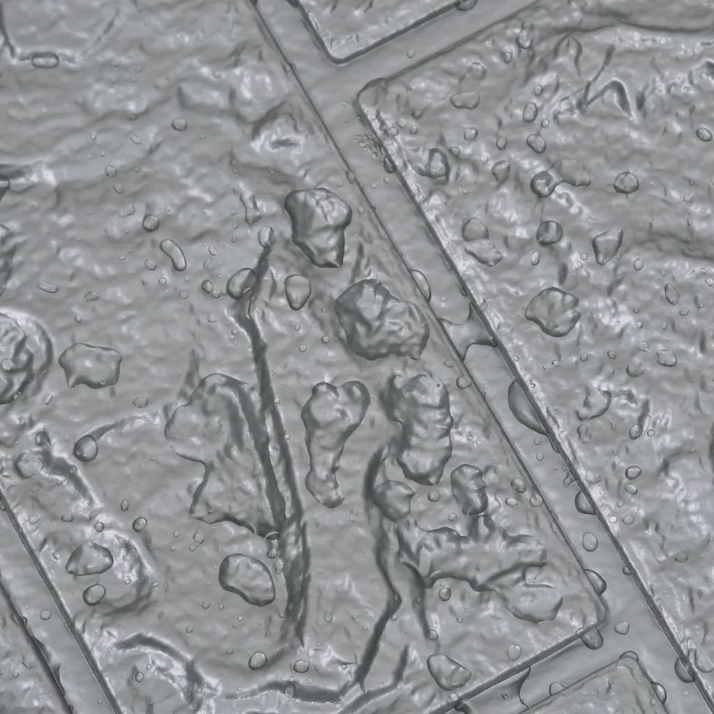 3D-Behang Zelfklevend 40 St Bakstenen Antracietkleurig