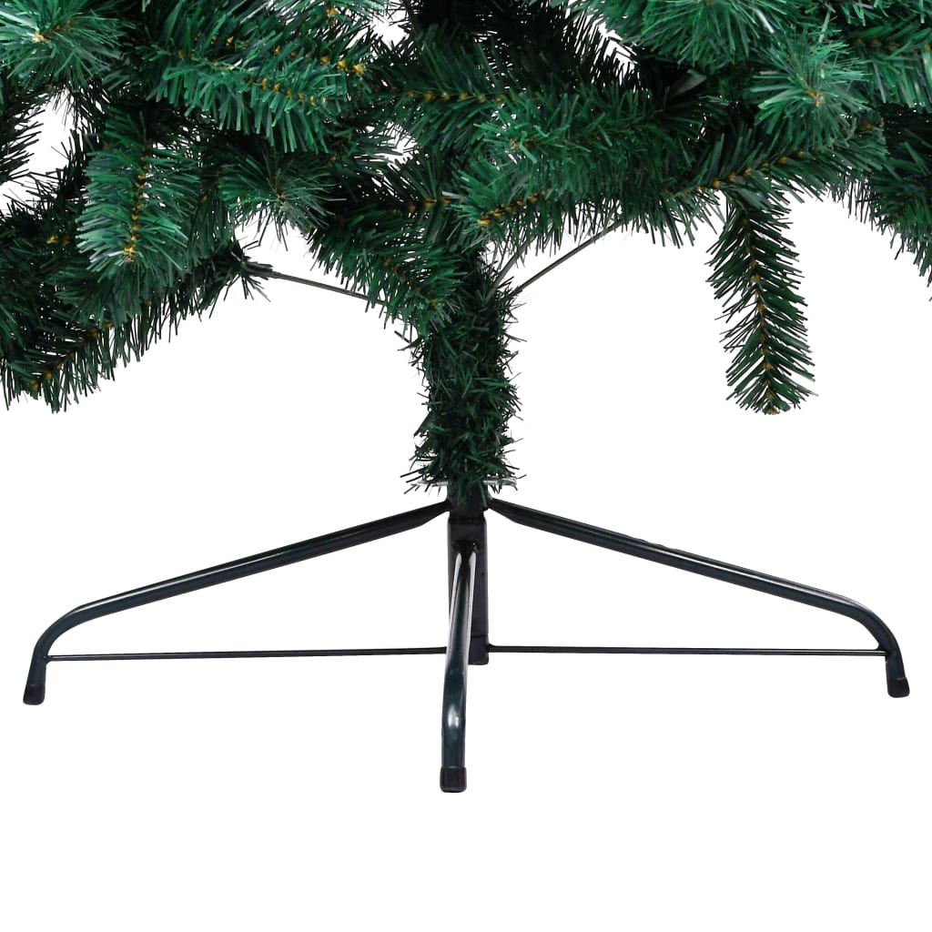 Kunstkerstboom Met Standaard Half 120 Cm Pvc Groen