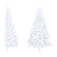 Kunstkerstboom Met Standaard Half 150 Cm Pvc Wit