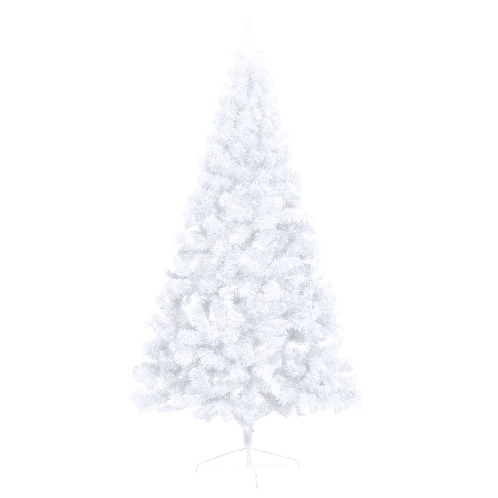Kunstkerstboom Met Standaard Half 150 Cm Pvc Wit