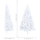 Kunstkerstboom Met Standaard Half 150 Cm Pvc Wit