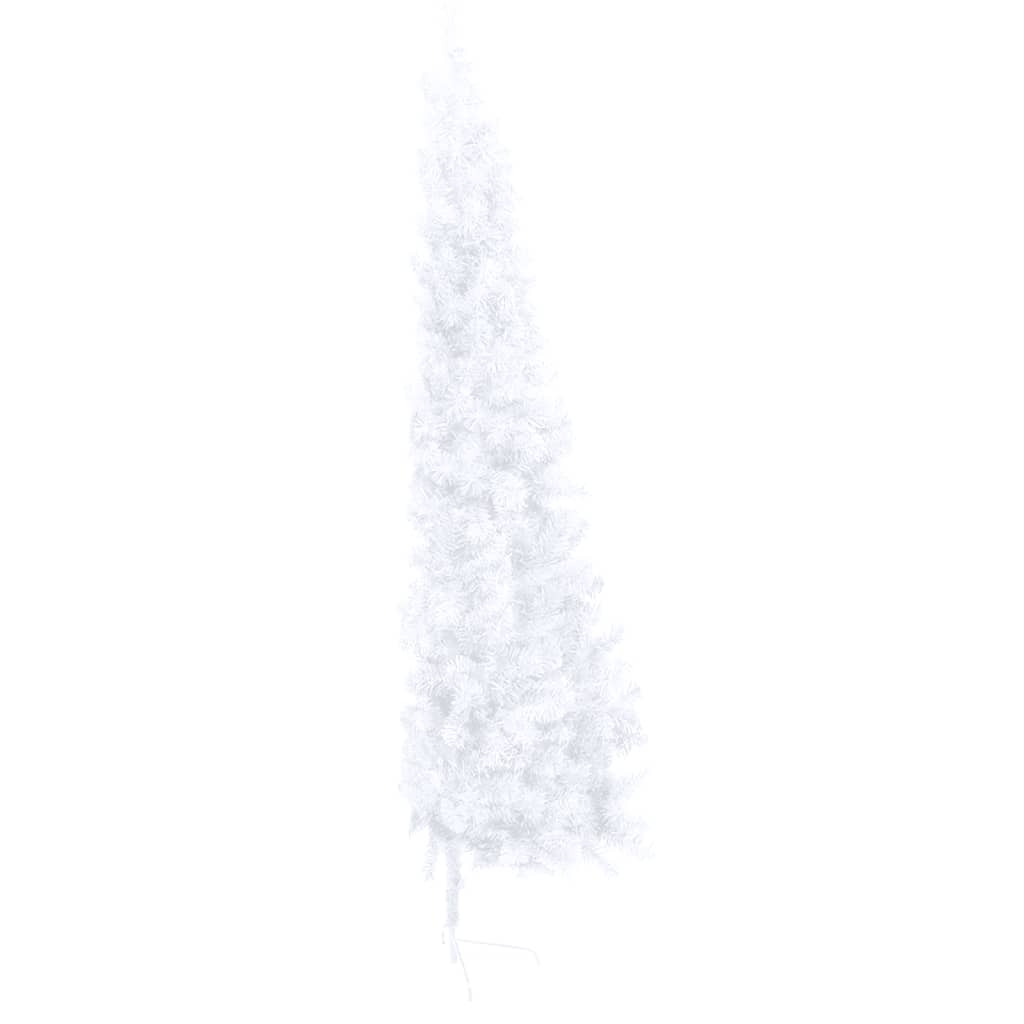 Kunstkerstboom Met Standaard Half 180 Cm Pvc Wit