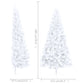 Kunstkerstboom Met Standaard Half 180 Cm Pvc Wit