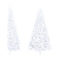 Kunstkerstboom Met Standaard Half 210 Cm Pvc Wit