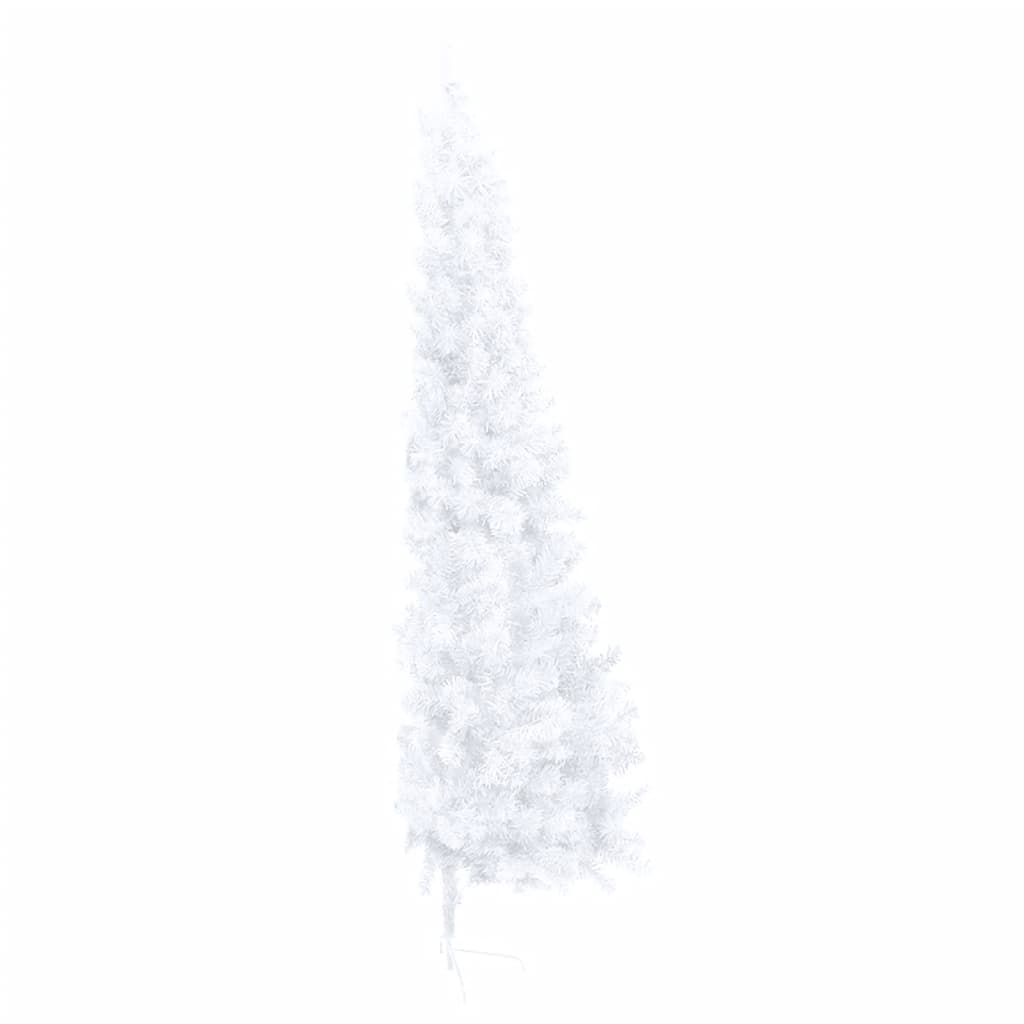 Kunstkerstboom Met Standaard Half 210 Cm Pvc Wit