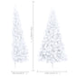 Kunstkerstboom Met Standaard Half 210 Cm Pvc Wit
