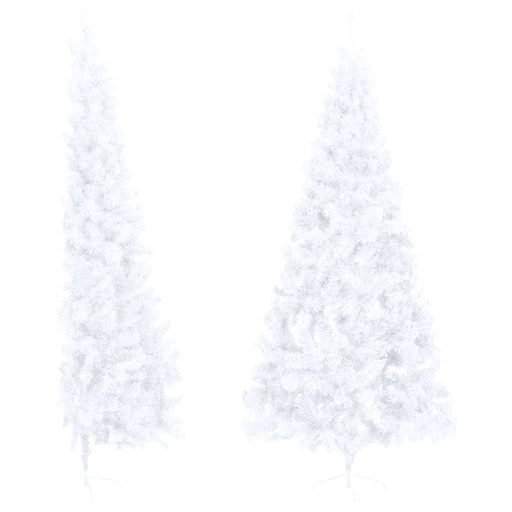 Kunstkerstboom Met Standaard Half 240 Cm Pvc Wit
