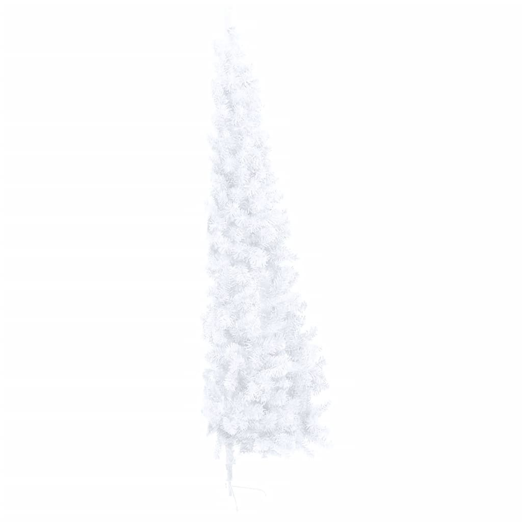 Kunstkerstboom Met Standaard Half 240 Cm Pvc Wit
