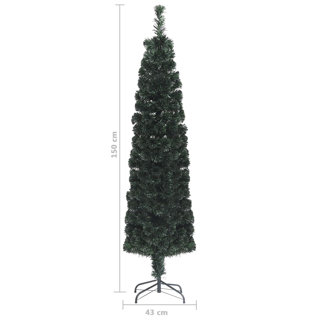 Kunstkerstboom Met Standaard Smal 150 Cm Glasvezel