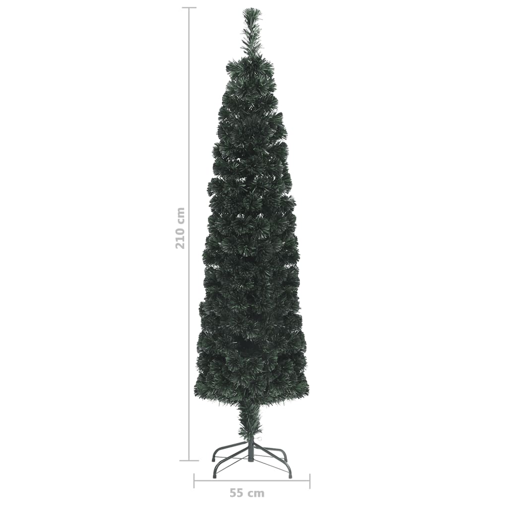 Kunstkerstboom Met Standaard Smal 210 Cm Glasvezel