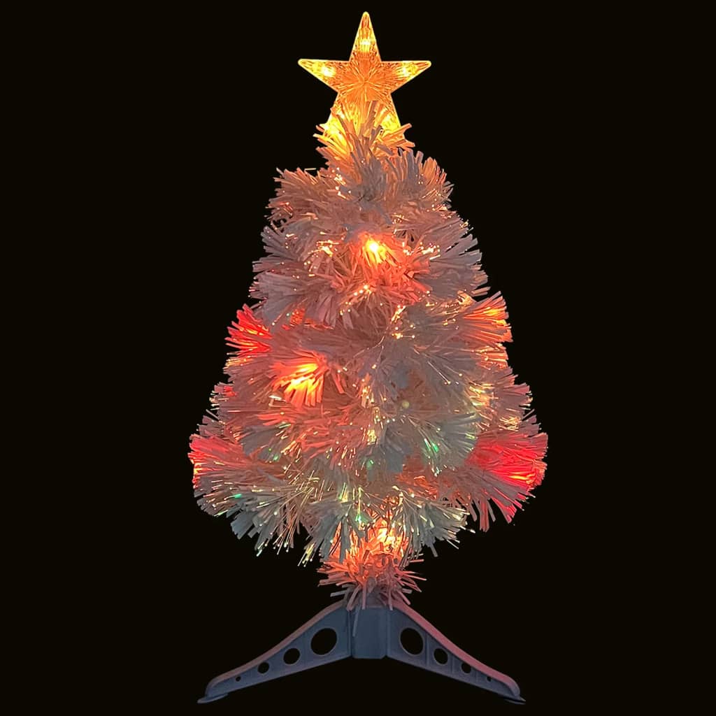 Kunstkerstboom Met Led 64 Cm Glasvezel Wit