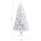 Kunstkerstboom Met Led 120 Cm Glasvezel Wit