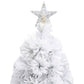 Kunstkerstboom Met Led 150 Cm Glasvezel Wit