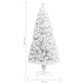 Kunstkerstboom Met Led 150 Cm Glasvezel Wit