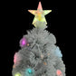Kunstkerstboom Met Led 180 Cm Glasvezel Wit