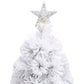 Kunstkerstboom Met Led 180 Cm Glasvezel Wit