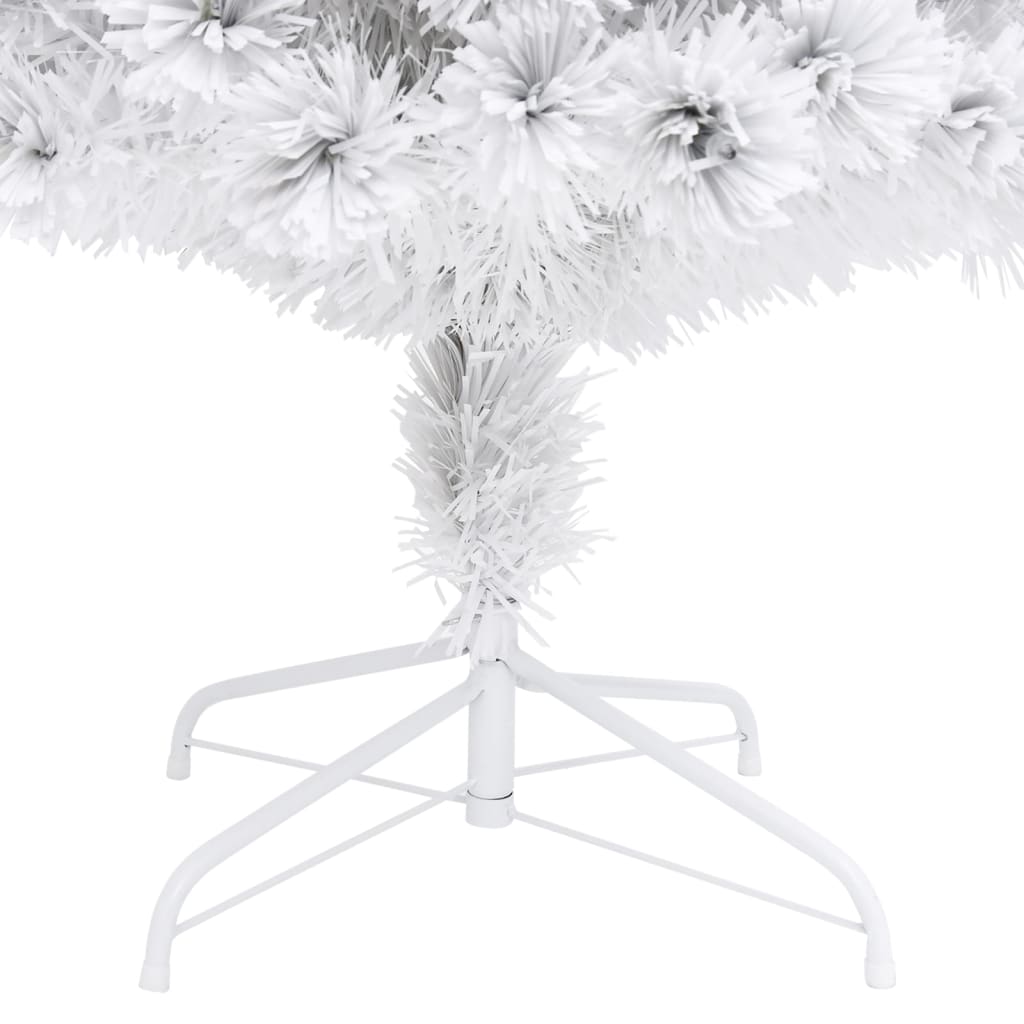 Kunstkerstboom Met Led 180 Cm Glasvezel Wit
