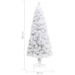 Kunstkerstboom Met Led 180 Cm Glasvezel Wit