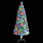 Kunstkerstboom Met Led 210 Cm Glasvezel Wit