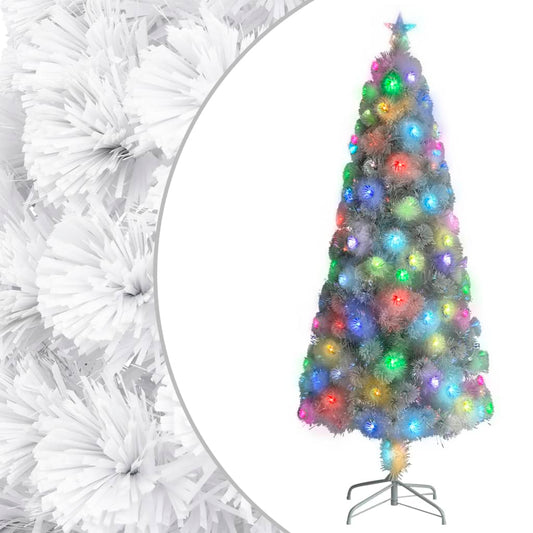 Kunstkerstboom Met Led 240 Cm Glasvezel Wit
