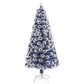 Kunstkerstboom Met Led 150 Cm Glasvezel Wit En Blauw