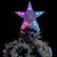 Kunstkerstboom Met Led 150 Cm Glasvezel Wit En Blauw