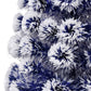 Kunstkerstboom Met Led 150 Cm Glasvezel Wit En Blauw