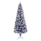 Kunstkerstboom Met Led 240 Cm Glasvezel Wit En Blauw