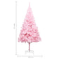 Kunstkerstboom Met Standaard 240 Cm Pvc Roze