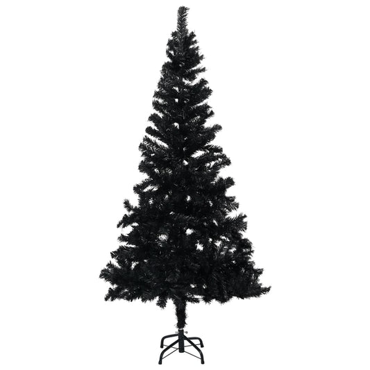 Kunstkerstboom Met Standaard 120 Cm Pvc Zwart
