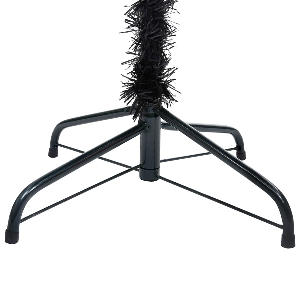 Kunstkerstboom Met Standaard 120 Cm Pvc Zwart