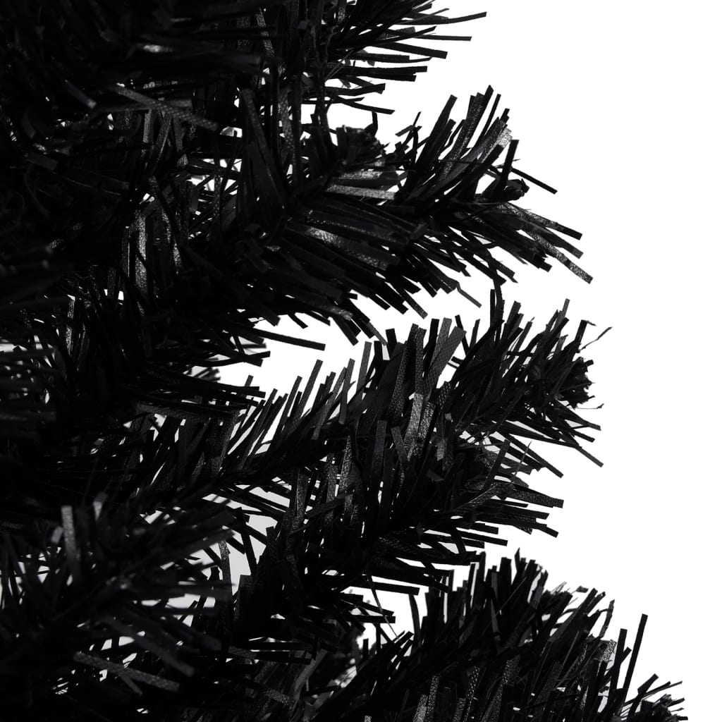 Kunstkerstboom Met Standaard 240 Cm Pvc Zwart