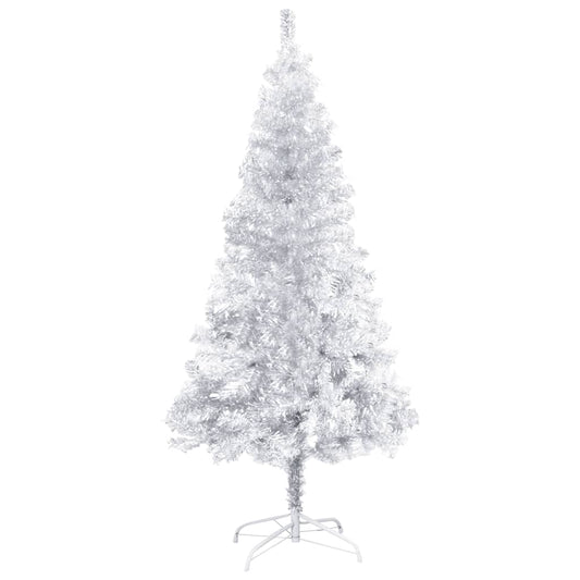 Kunstkerstboom Met Standaard 120 Cm Pet Zilverkleurig