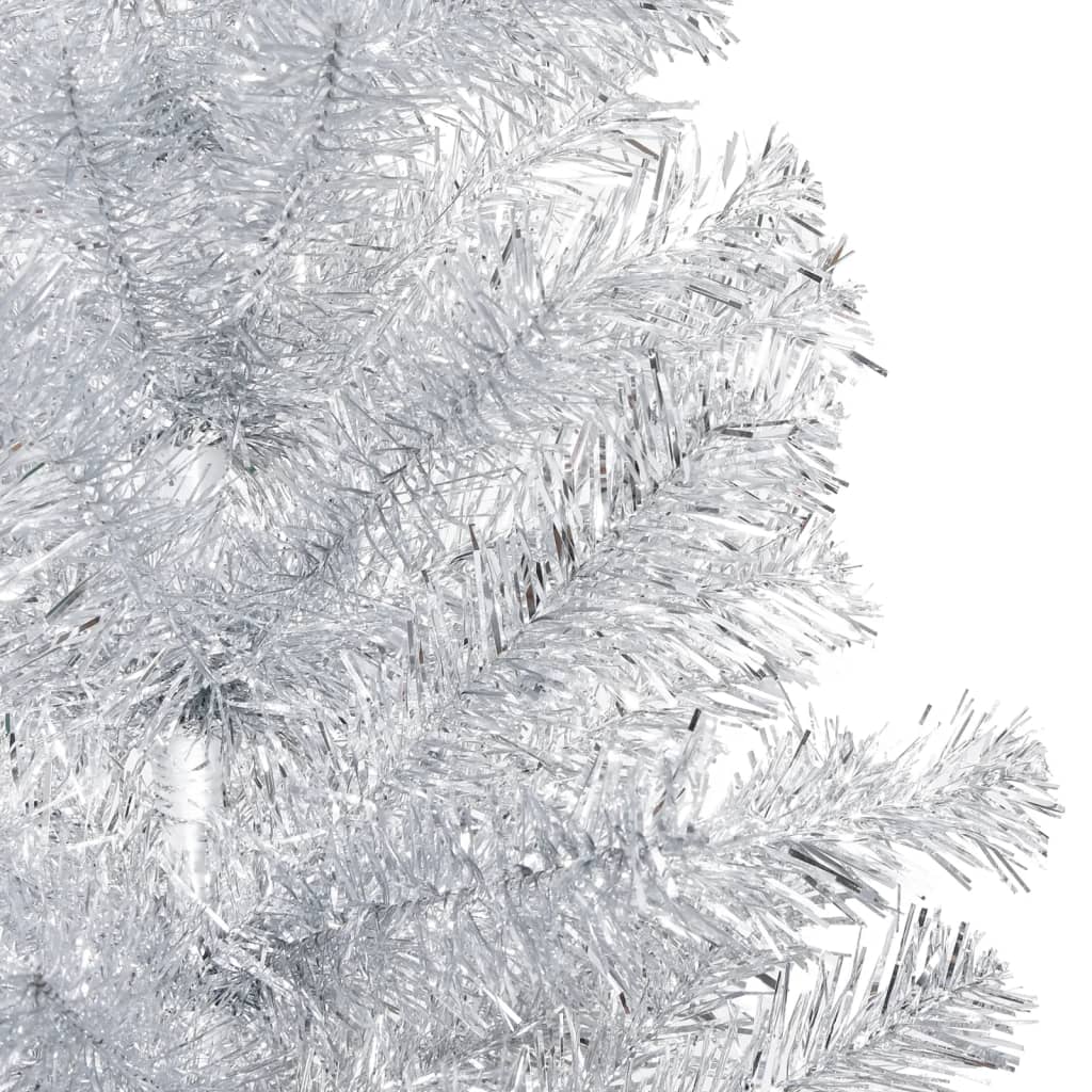 Kunstkerstboom Met Standaard 240 Cm Pet Zilverkleurig