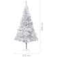 Kunstkerstboom Met Standaard 240 Cm Pet Zilverkleurig
