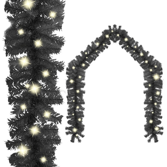 Kerstslinger Met Led-Lampjes 5 M Zwart